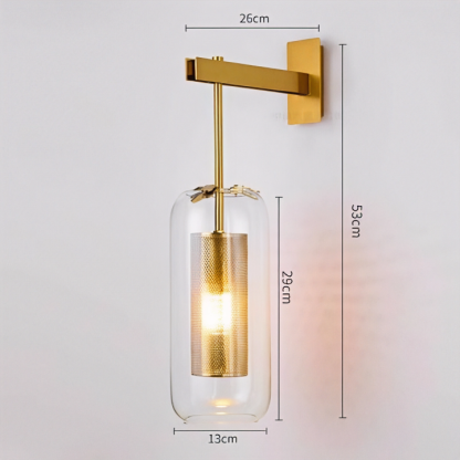 Modern Glass Wall Sconce Decorative Indoor Wall Light