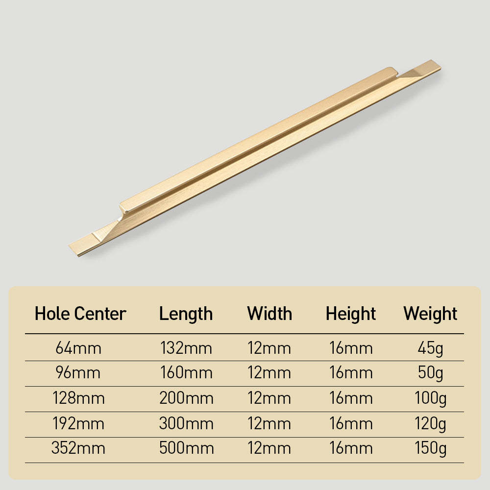 Contemporary Furniture Edge Cabinet Handle For Kitchen