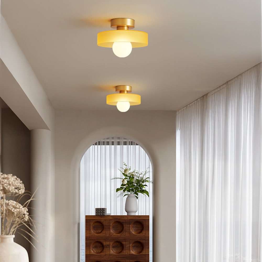 Modern Glass Flush Mount Ceiling Light for Kitchen