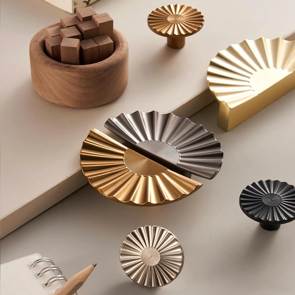 Classic Antique Sunburst Half Circle Cabinet Pulls