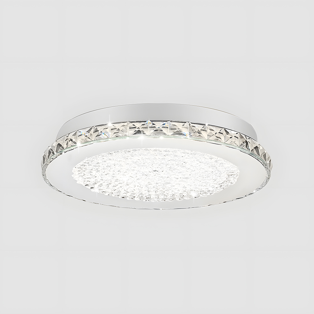Vintage Silver Flush Mount Crystal Hallway Ceiling Lights-19