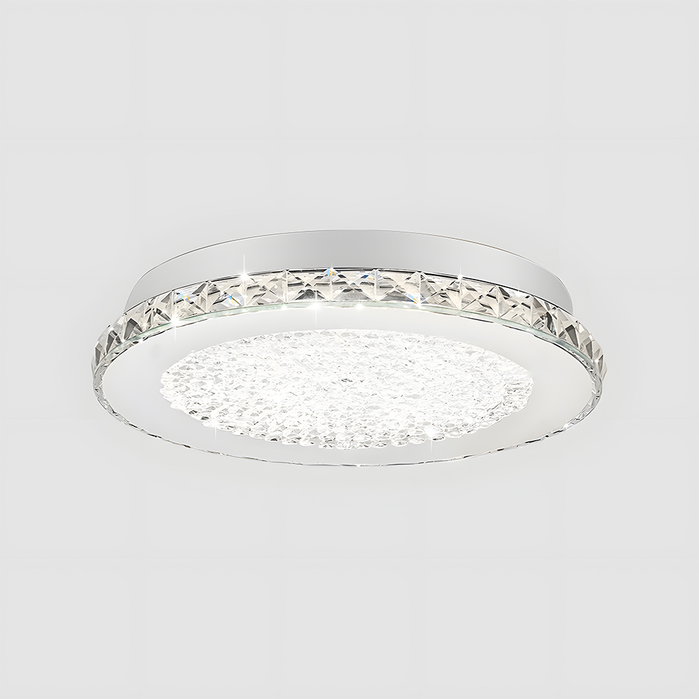 Vintage Silver Flush Mount Crystal Hallway Ceiling Lights-19