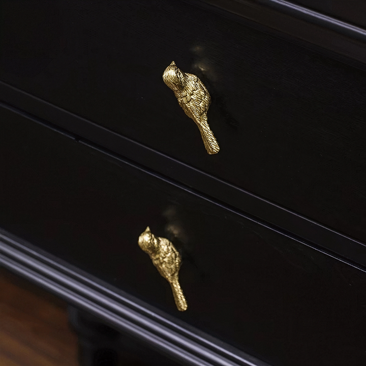Gold Brass Bird Cabinet Knobs