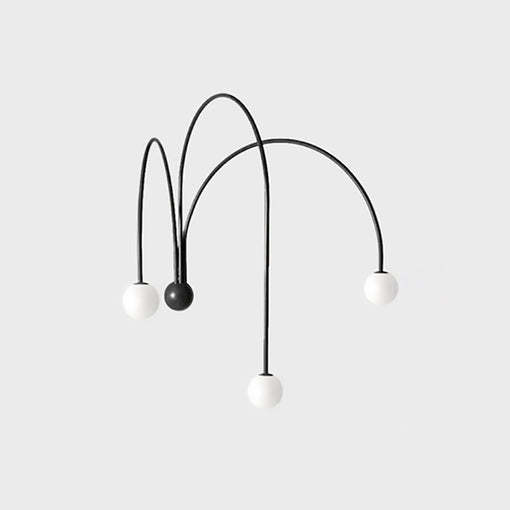 Decor Led Iron wall lamp Modern Living Room Glass Wall Light -Homdiy