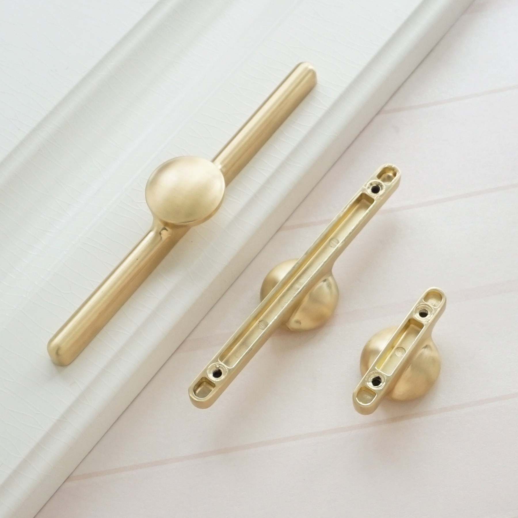 Gold Zinc Alloy Kitchen Pulls -Homdiy