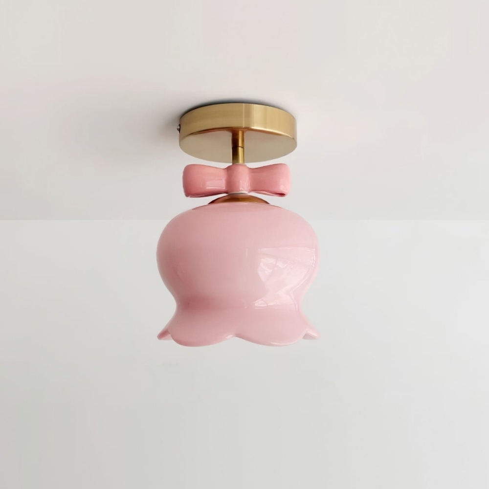 Modern Cream Style Flower Shaped Ceiling Lighting