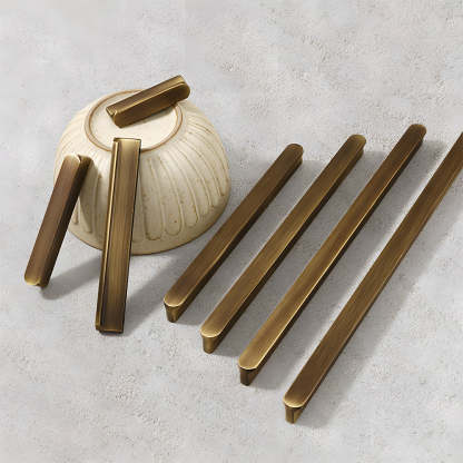 Vintage Bronze Brass Kitchen Cabinet Handles