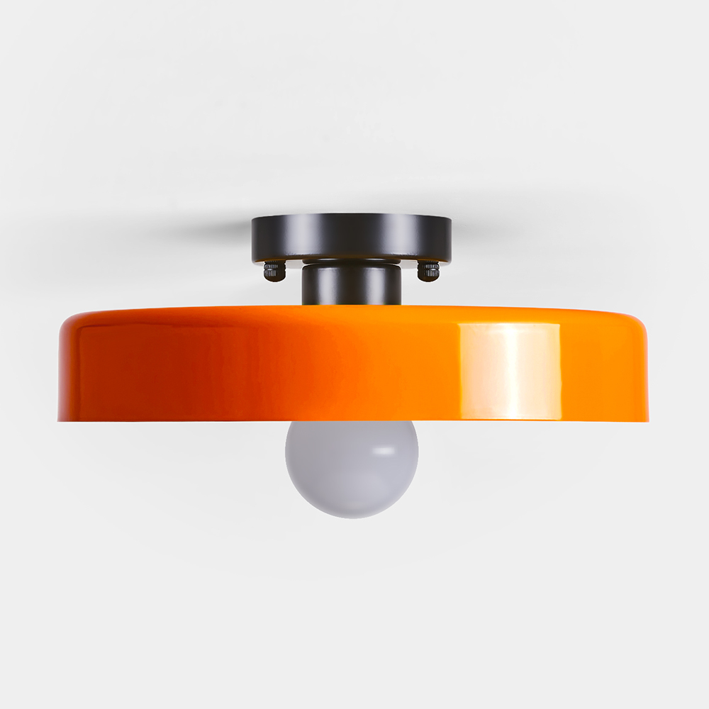 Semi Flush Simple Colorful Iron Bedroom Ceiling Lights