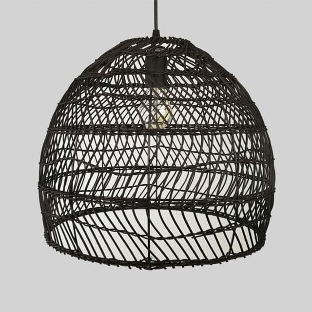 Handmade Rattan Pendant Lampshade Wicker Pendant Light -Homdiy