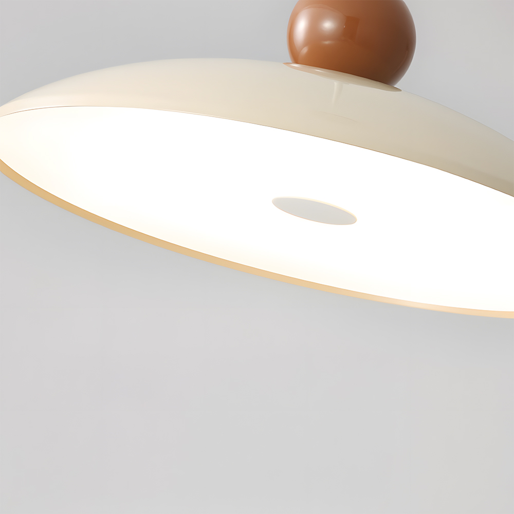 Scandi-Style Cream Minimalist Acrylic Pendant Light