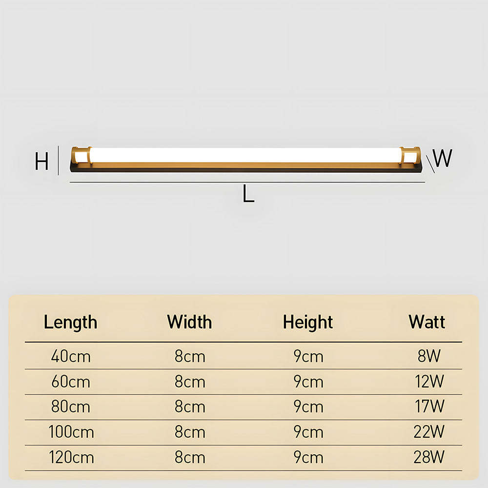Waterproof Outdoor Wall Lights LED Long Lights, IP65, Garden, Villa