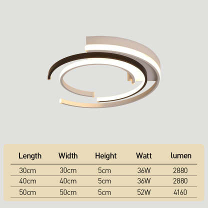 Contemporary LED Ceiling Light for Living Room