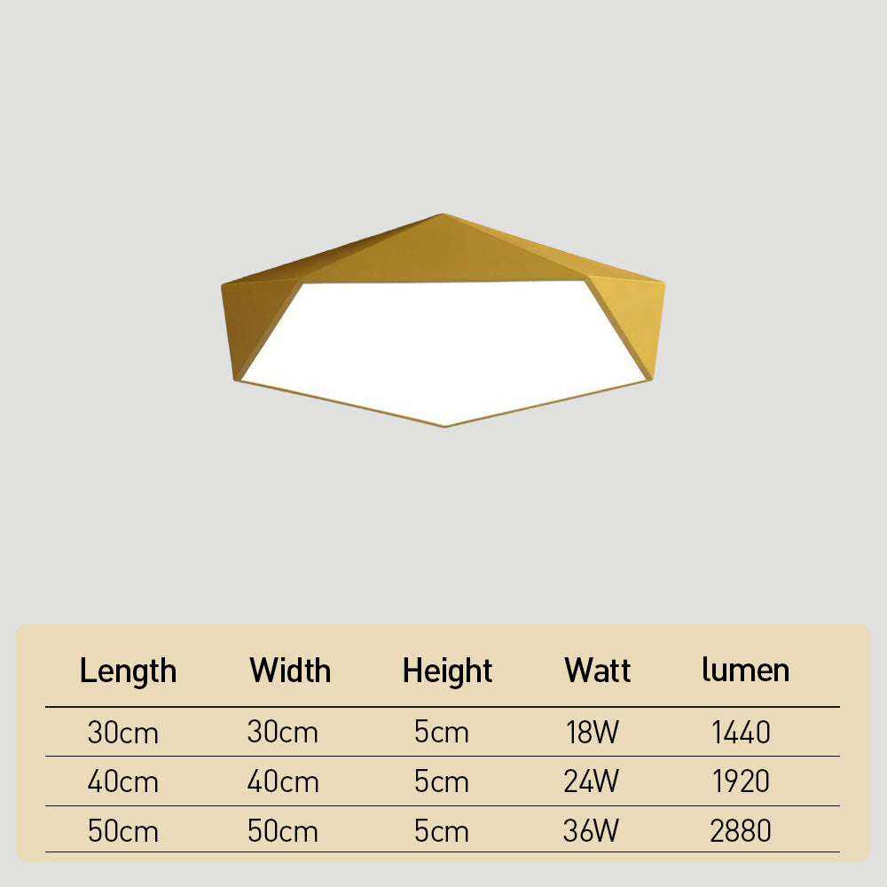 Modern Macaroon Dimmable LED Ceiling Light for Bedroom