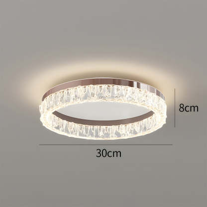 Modern Round Crystal LED Ceiling Light Fixtures