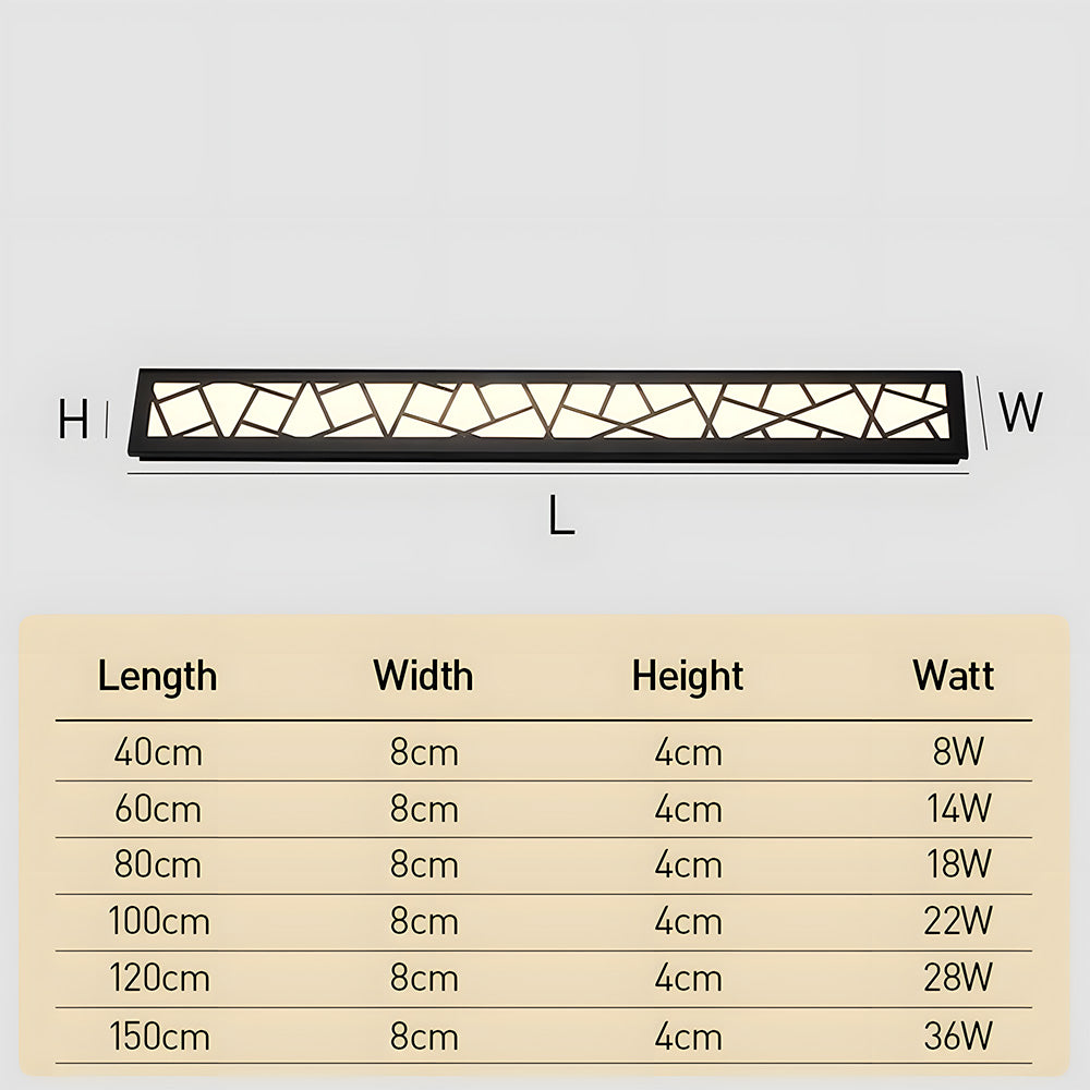 Art Decor Outdoor Waterproof LED Wall Light Sconce IP65