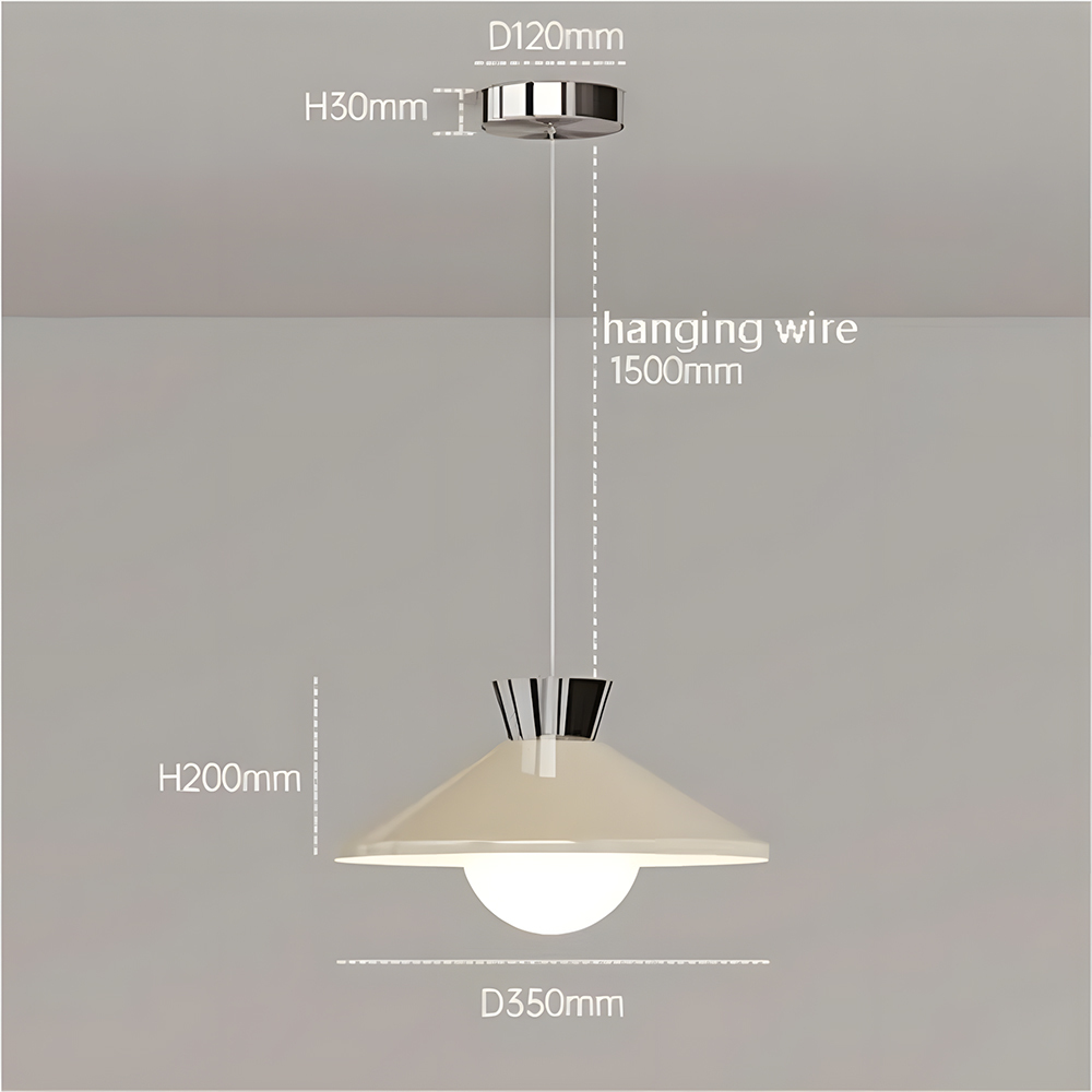 Iron and Glass Pendant Light Chandelier for Kitchen