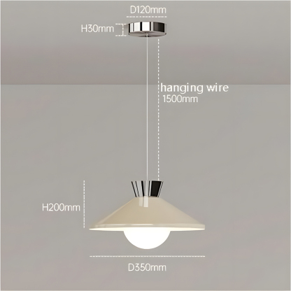 Iron and Glass Pendant Light Chandelier for Kitchen