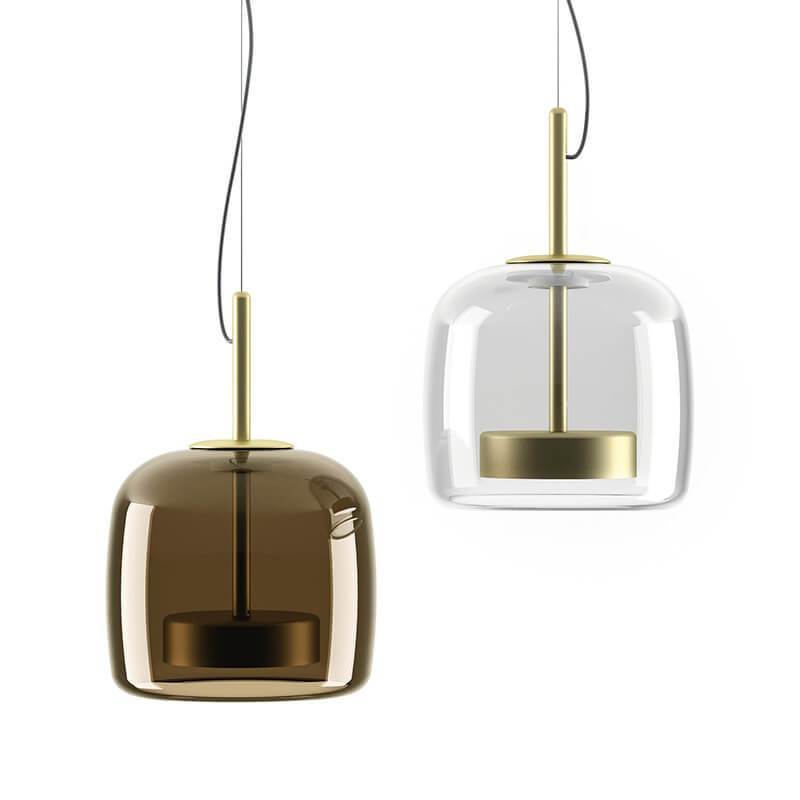 Modern Long Smoked Glass LED Pendant Light -Homdiy