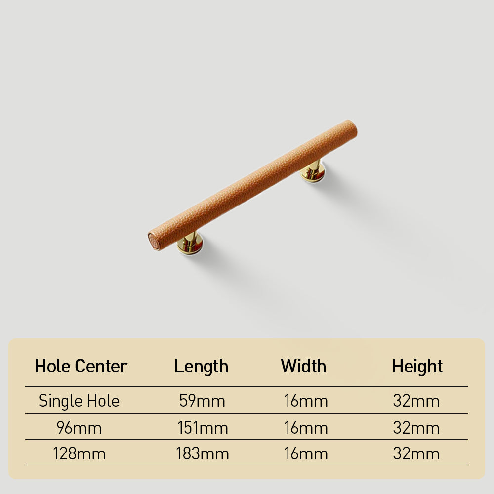 Leather Drawer Pulls Handles Wardrobe Dresser Knobs