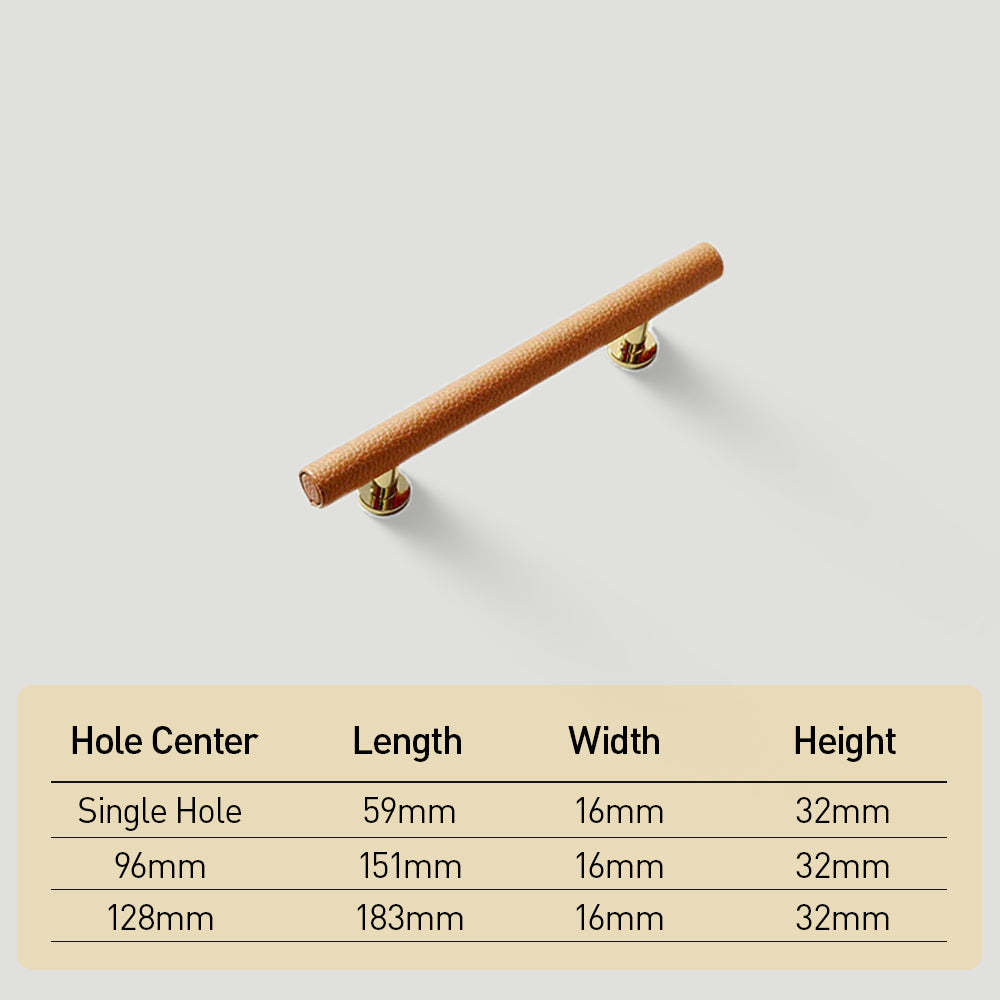 Leather Drawer Pulls Handles Wardrobe Dresser Knobs