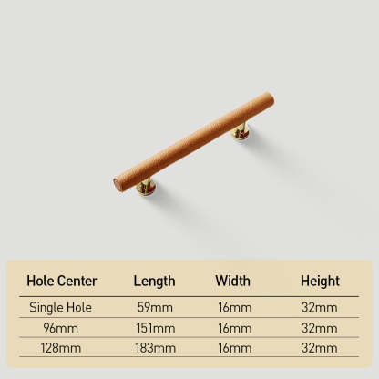 Leather Drawer Pulls Handles Wardrobe Dresser Knobs