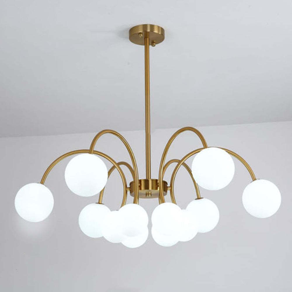 Gold Sputnik Shape Adjustable Arms Chandelier -Homdiy