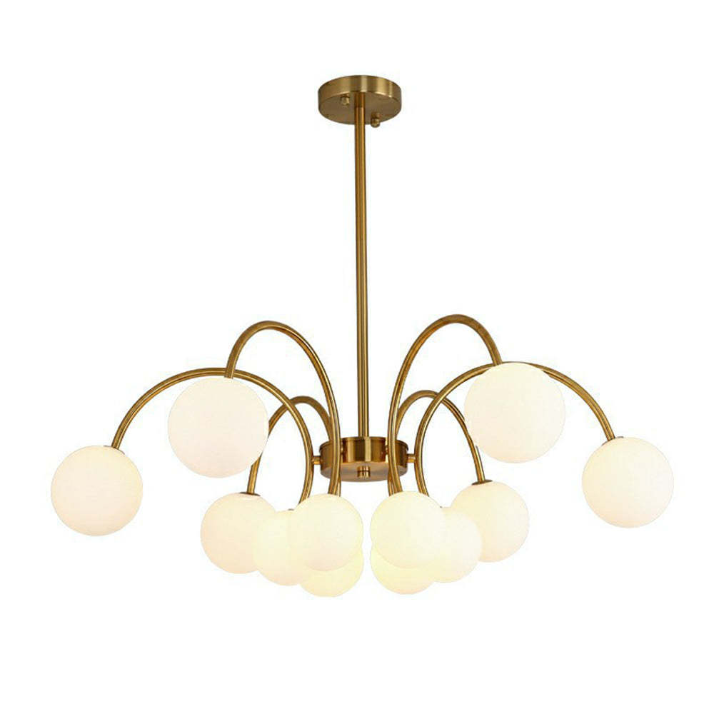 Gold Sputnik Shape Adjustable Arms Chandelier -Homdiy