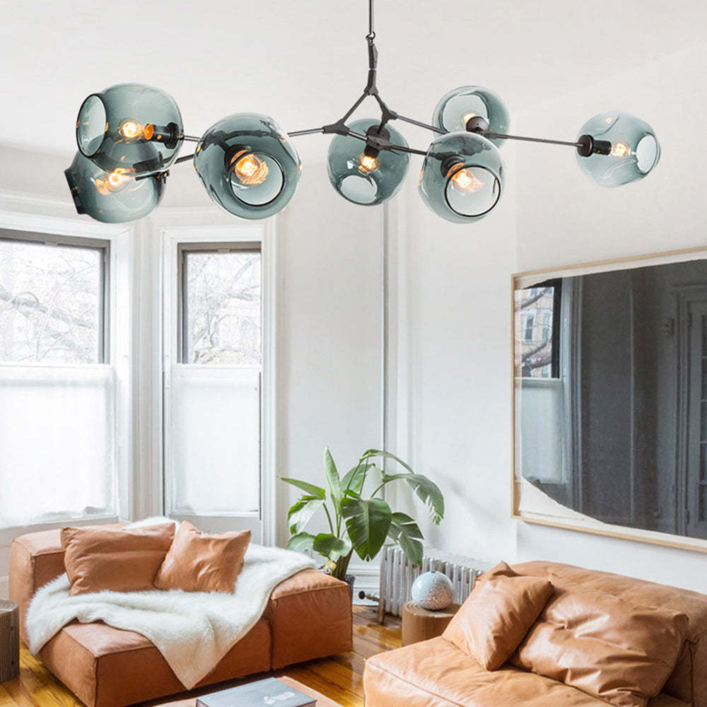 Modern Branching Glass Bubble Chandelier -Homdiy