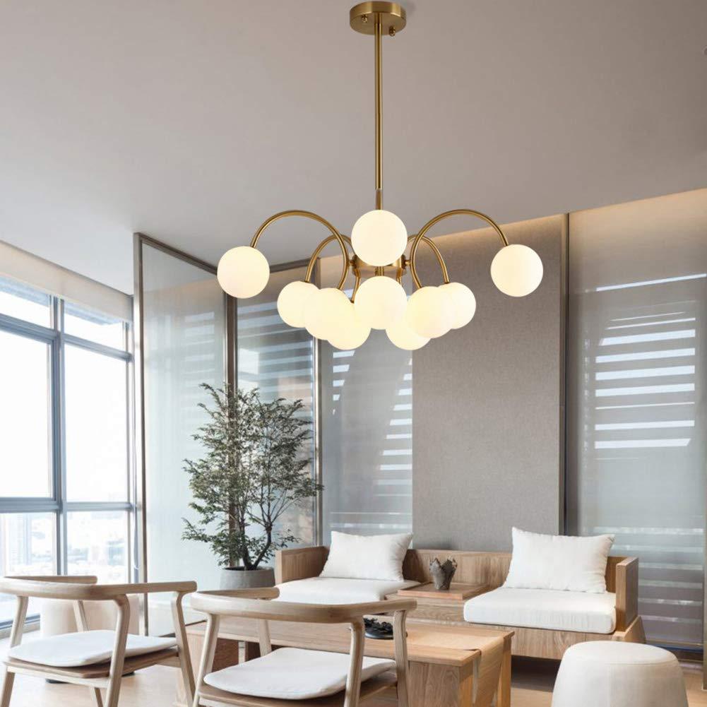 Gold Sputnik Shape Adjustable Arms Chandelier -Homdiy