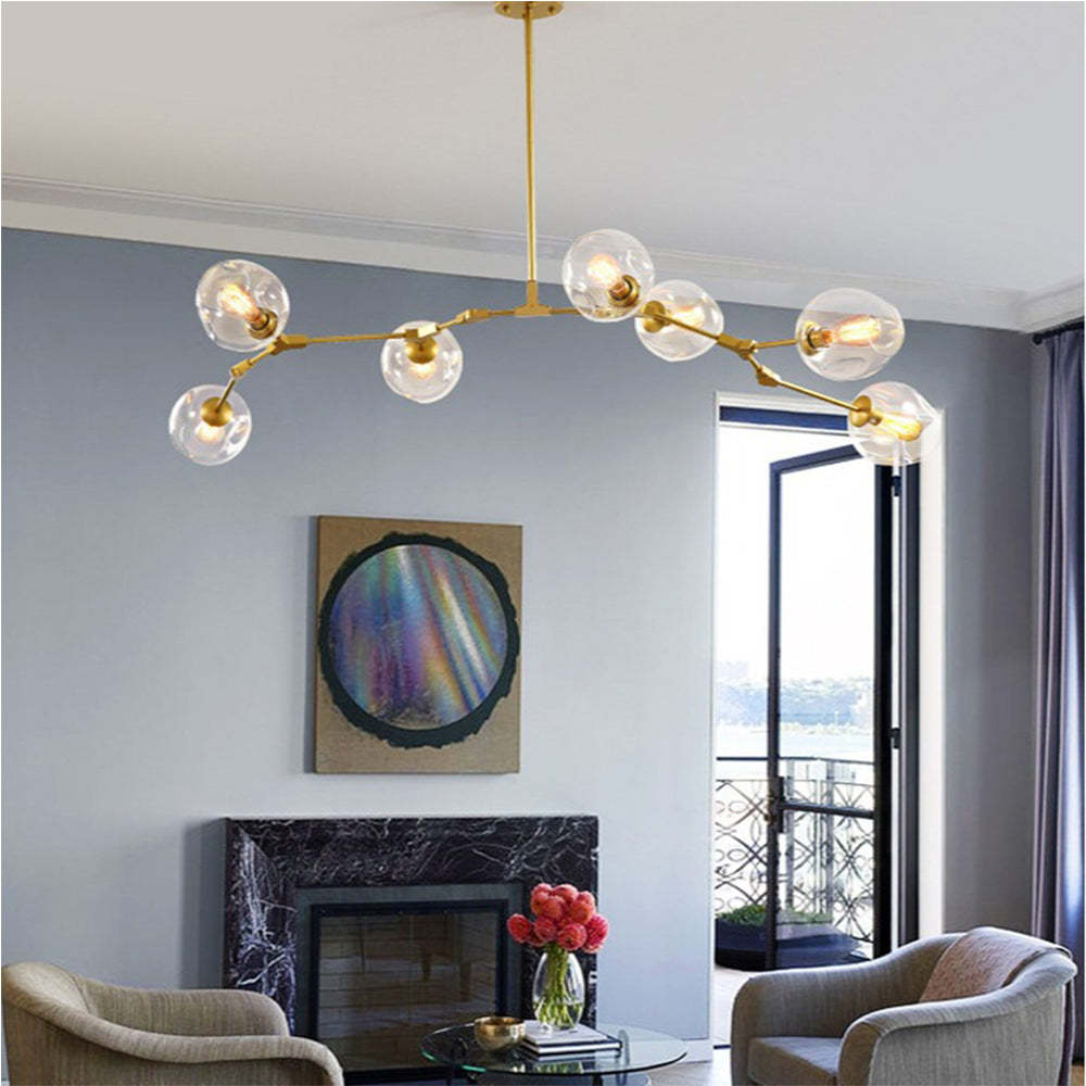 Modern Branching Glass Bubble Chandelier -Homdiy