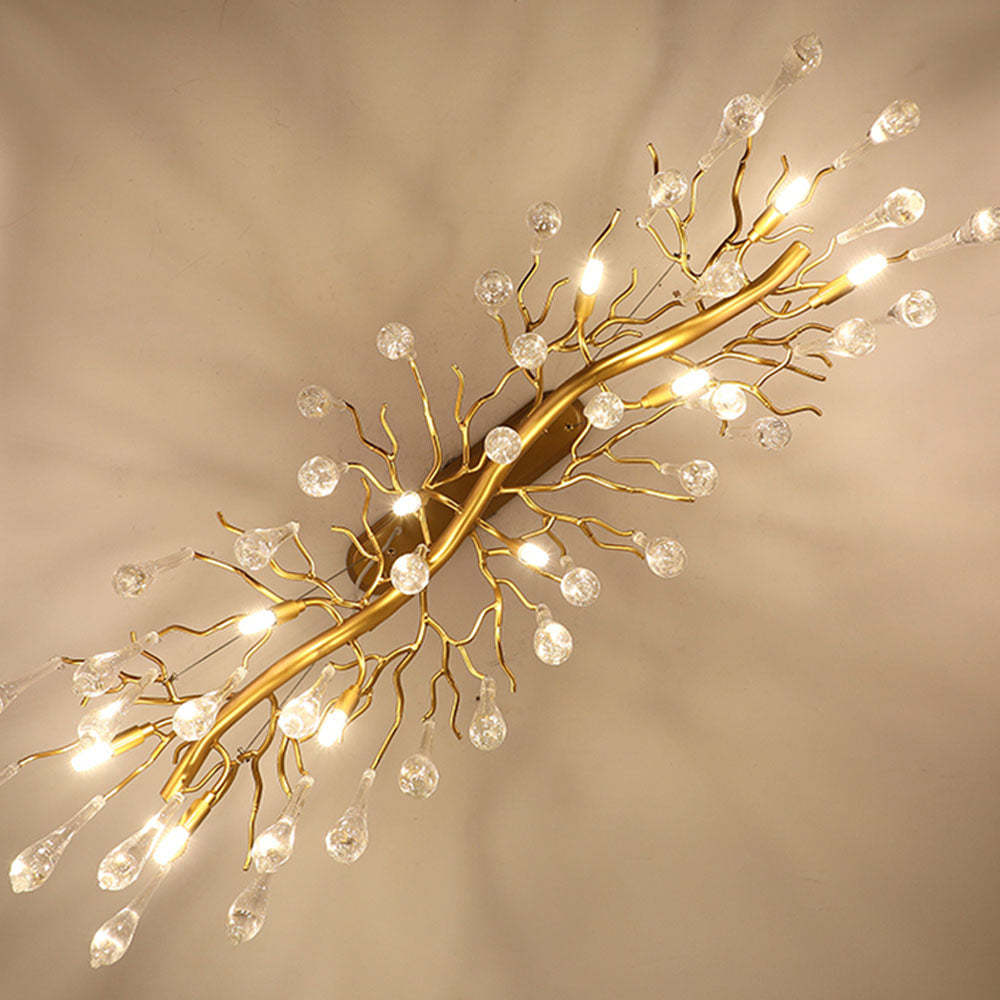 Luxury Glass Teardrop Tiered Chandelier -Homdiy