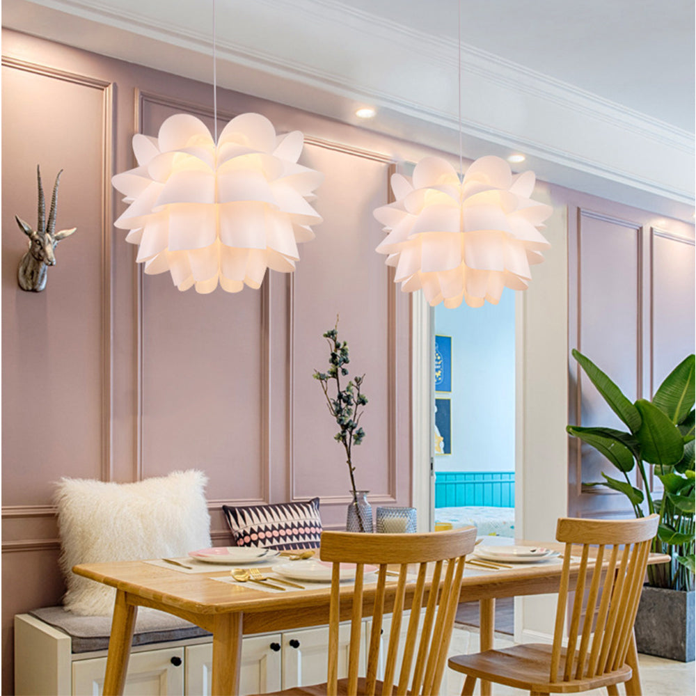 Modern Lotus Flower Shape Lampshade Pendant Chandelier -Homdiy