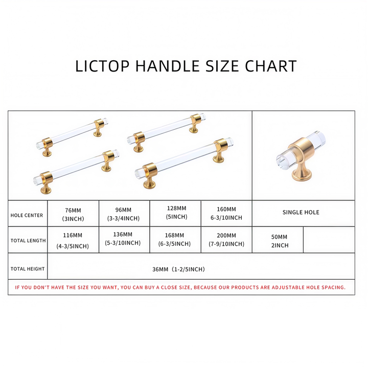 Clear Acrylic Solid Brass Base Drawer Pulls Cabinet Handles