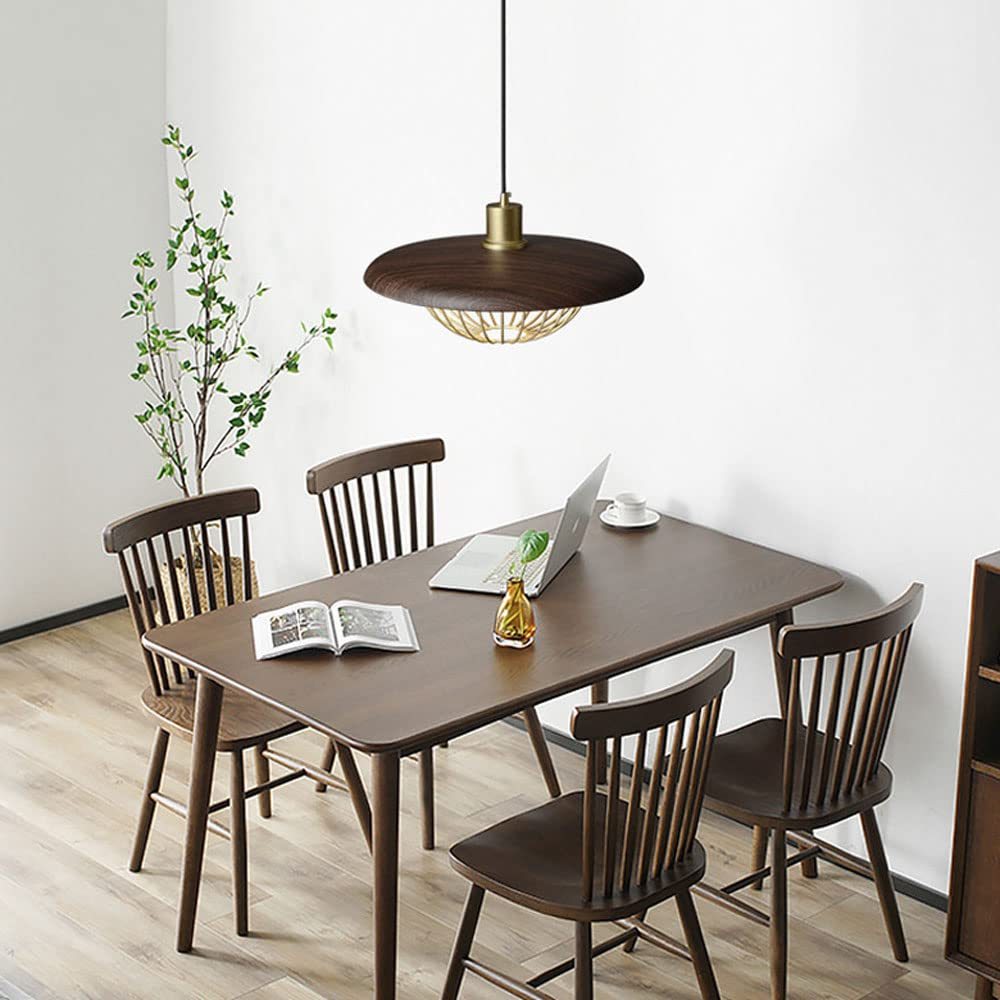 Nordic Single Head Wood Pendant Light -Homdiy