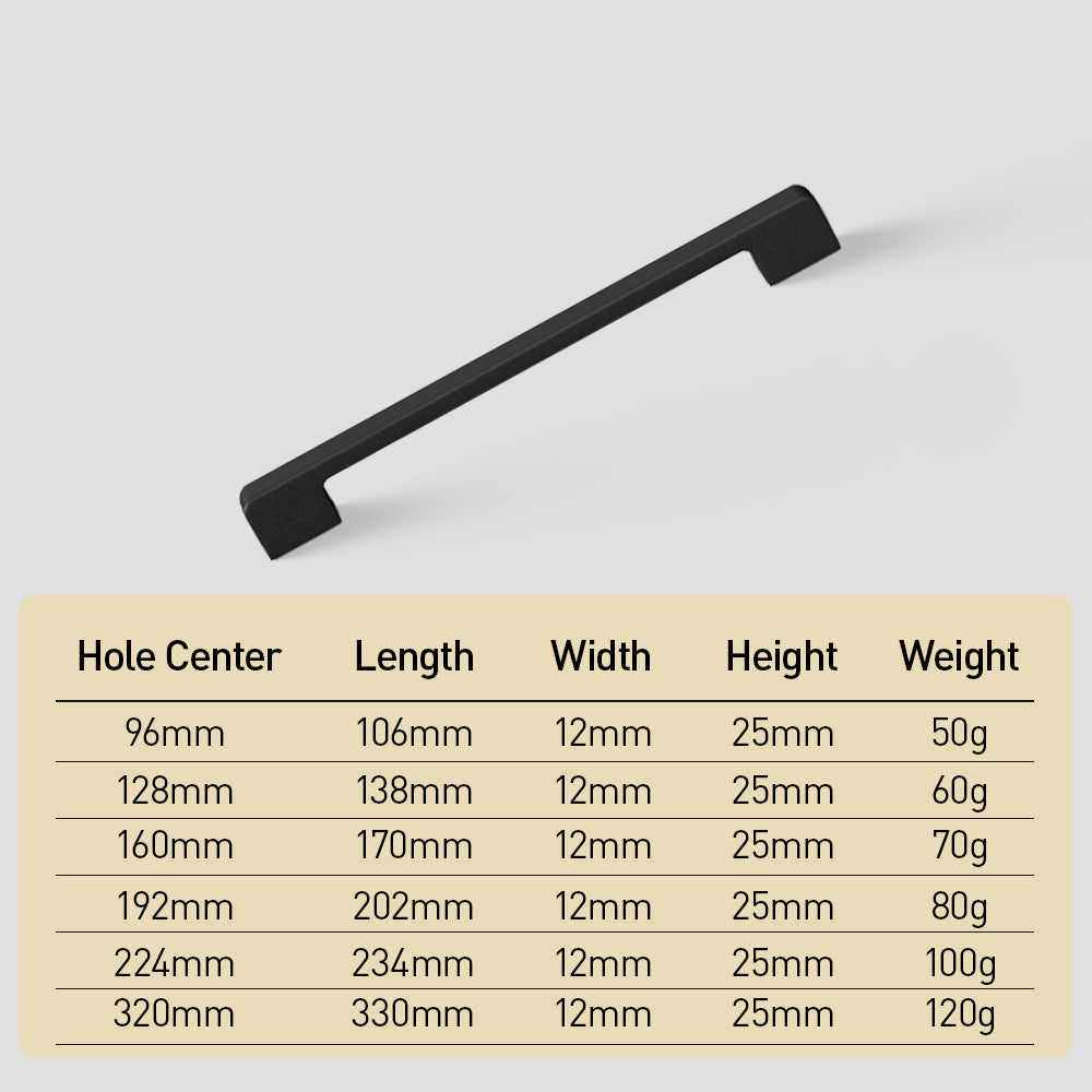 Simple Multi-Color Kitchen Cabinet Handles