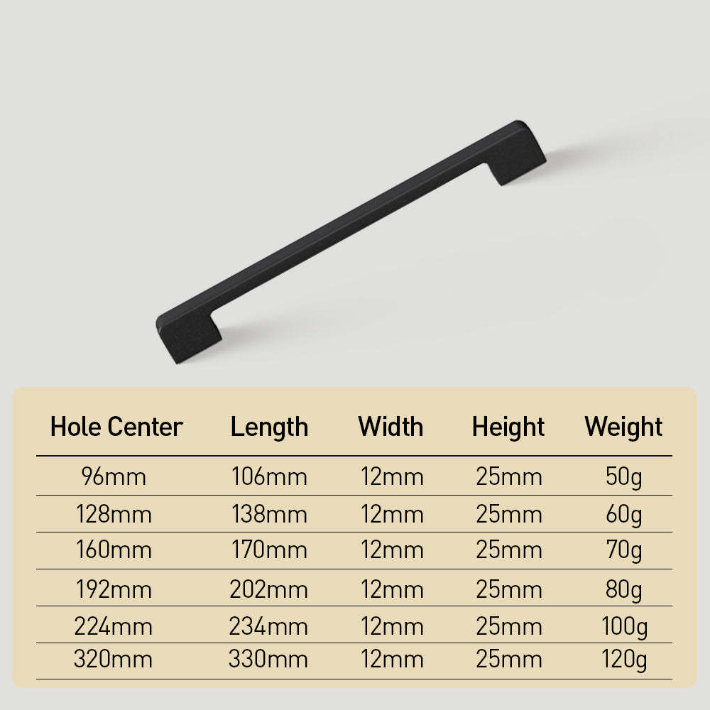 Simple Multi-Color Kitchen Cabinet Handles