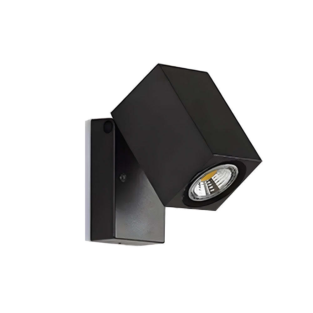 Modern Adjustable Black Rotatable LED Outdoor Wall Light 