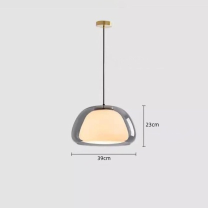Modern Milk Glass Jelly Pendant Light
