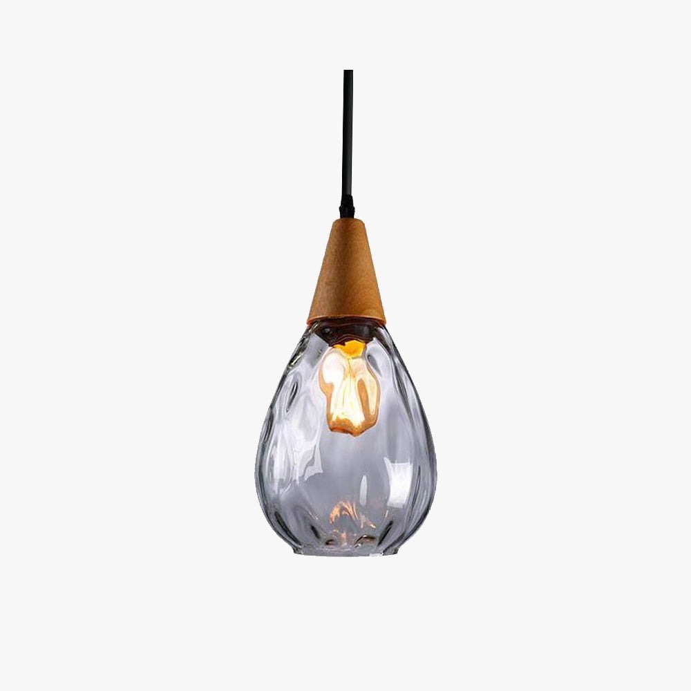 Retro Style Glass Mini Pendant Lighting Over Kitchen Island