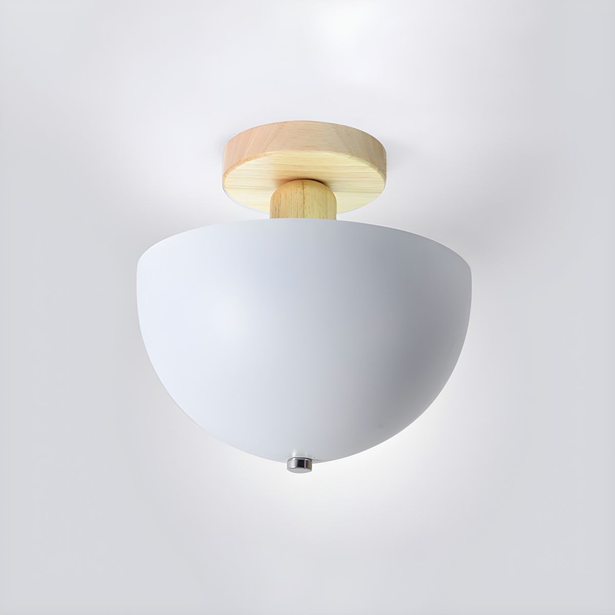 Minimalist Modern Semi Flush Round Ceiling Light For Hallway