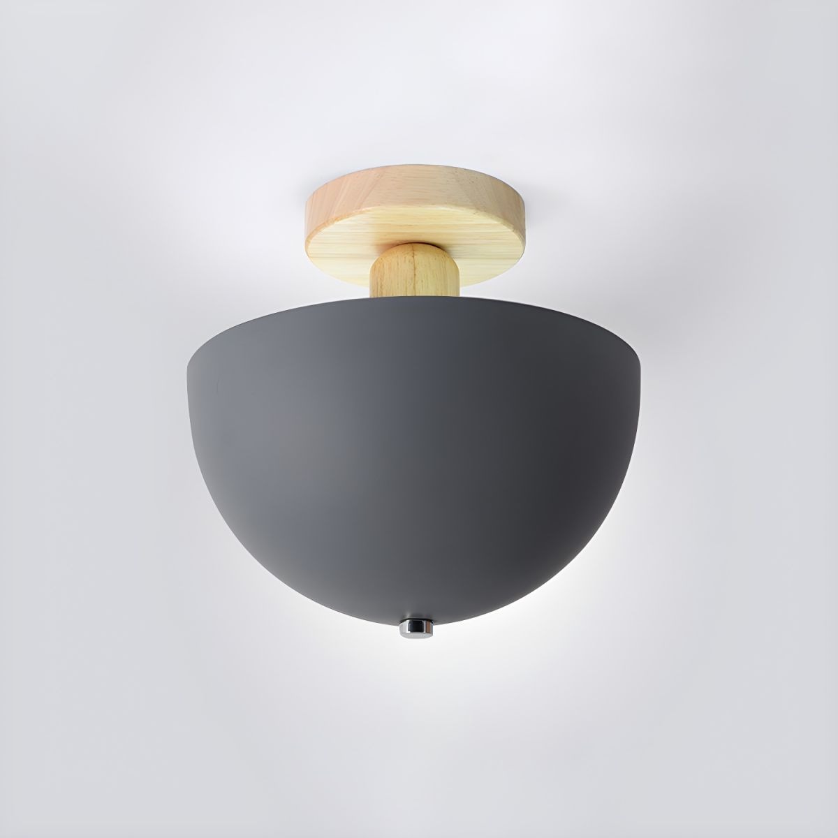 Minimalist Modern Semi Flush Round Ceiling Light For Hallway
