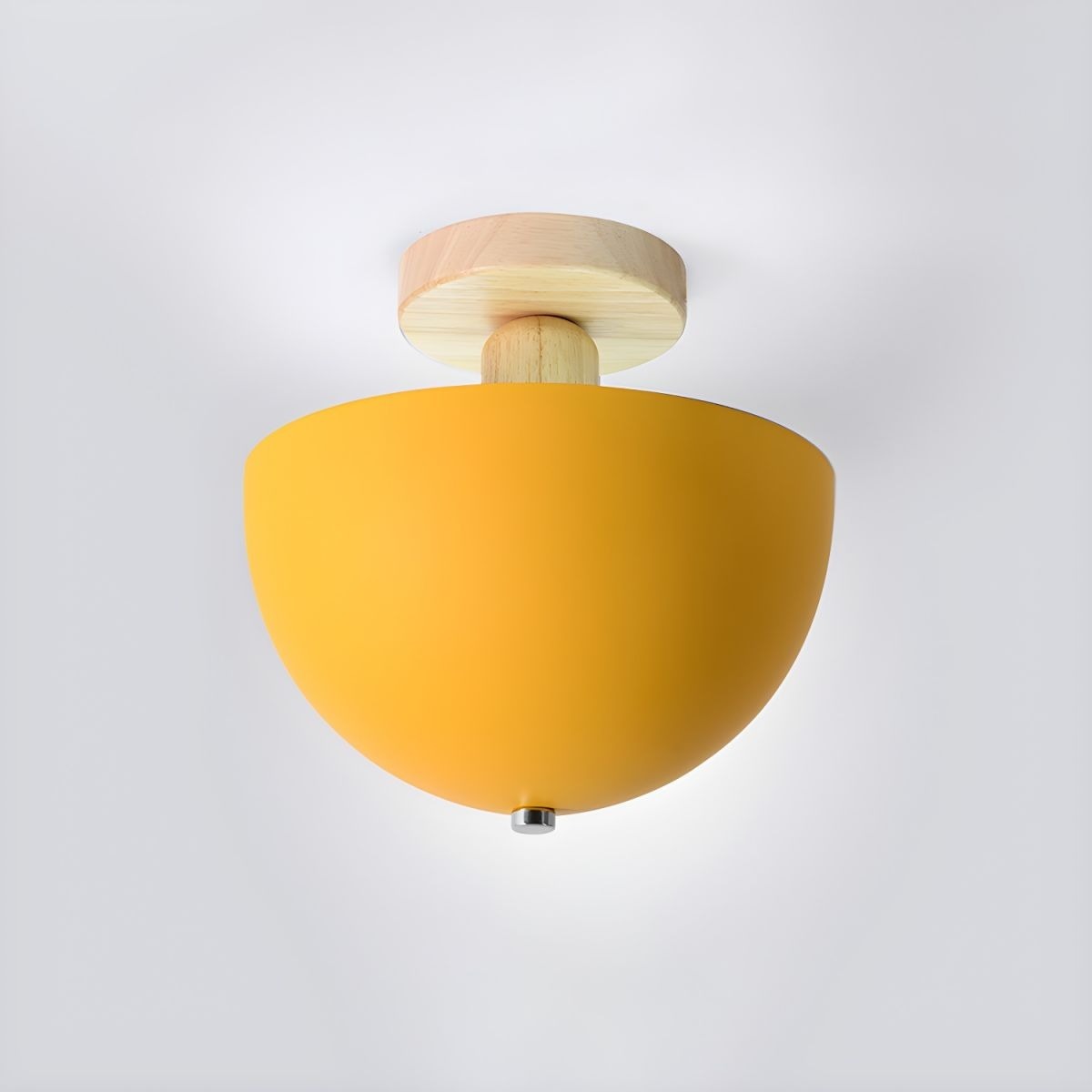 Minimalist Modern Semi Flush Round Ceiling Light For Hallway