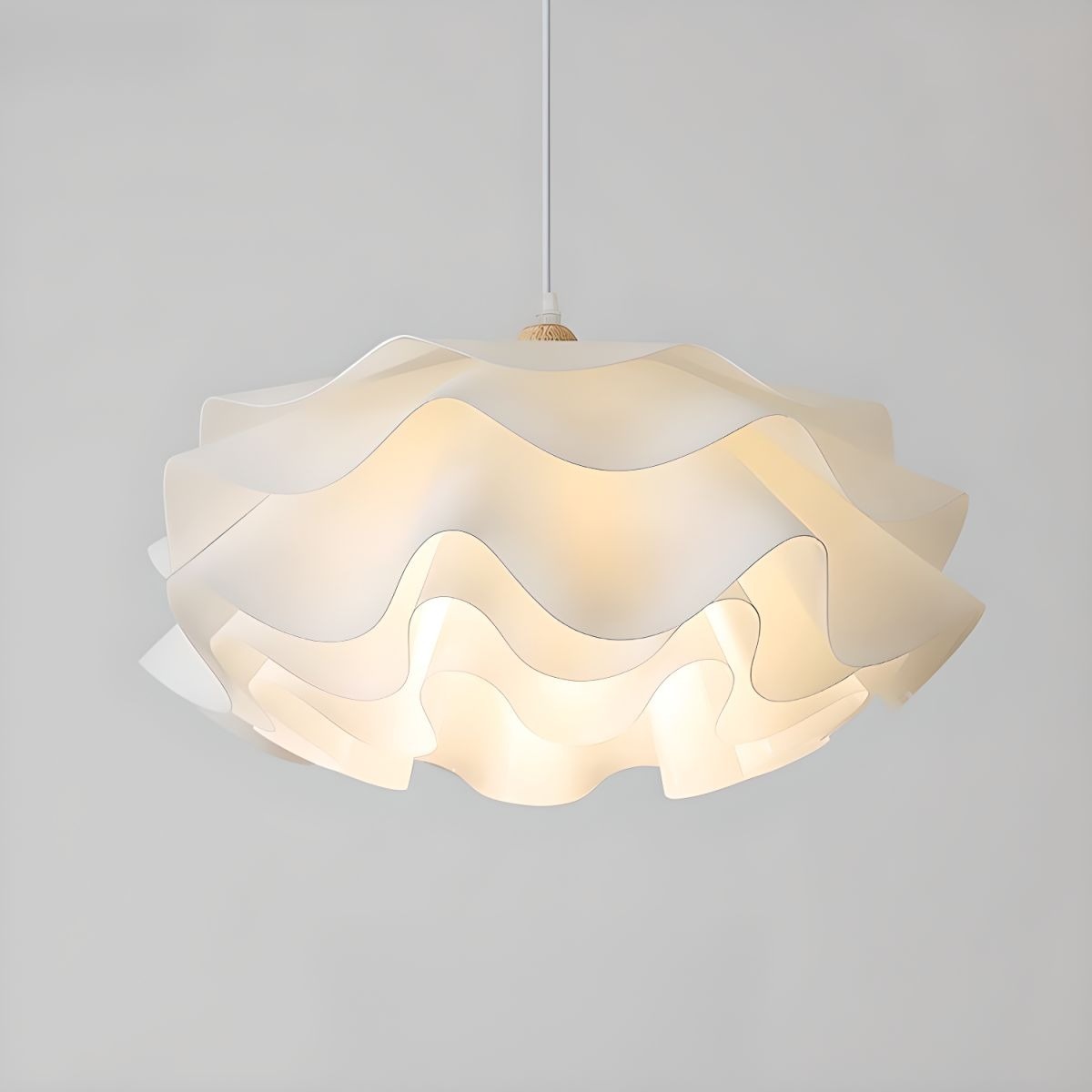 Flower Multi Layers Large Dining Room White Pendant Light