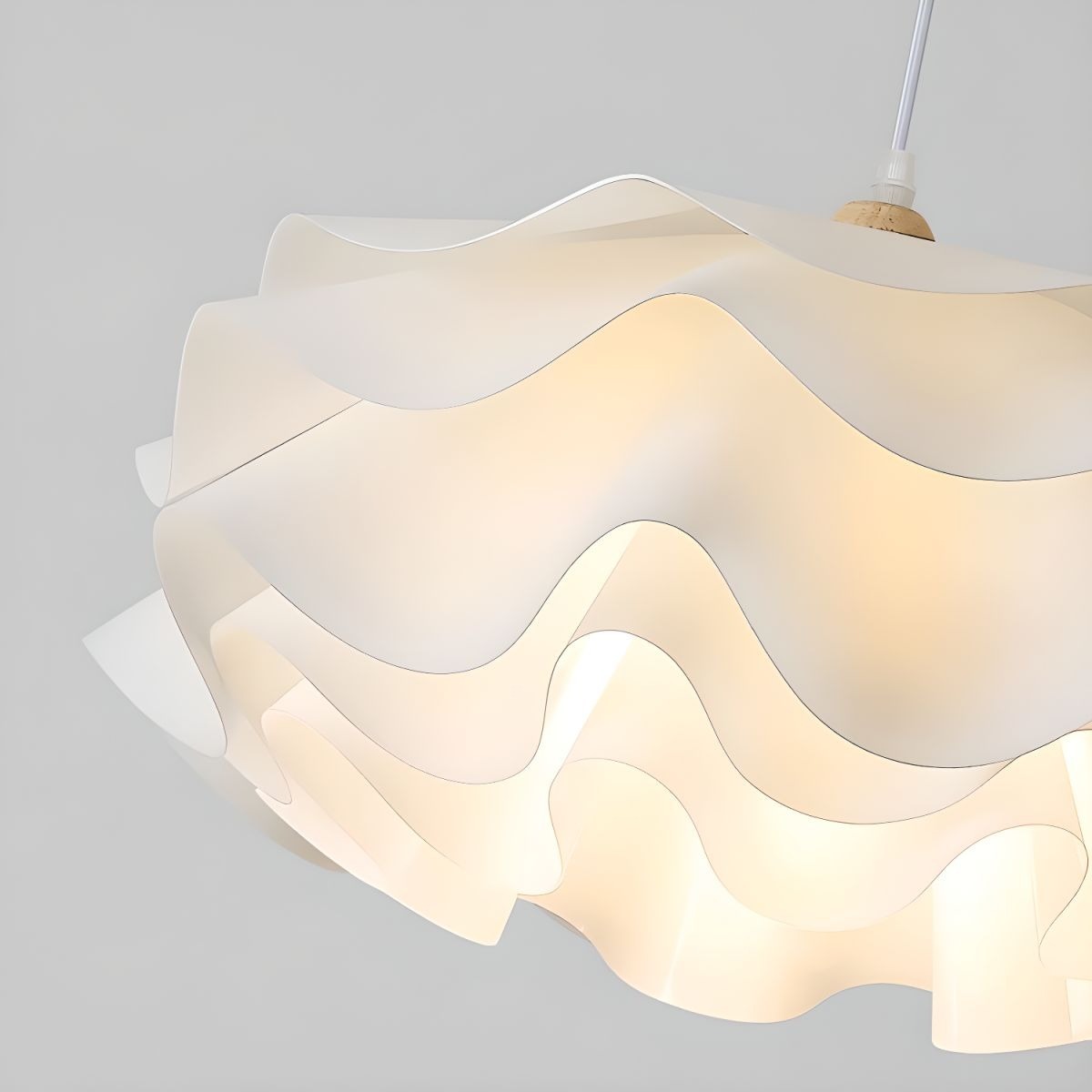 Flower Multi Layers Large Dining Room White Pendant Light