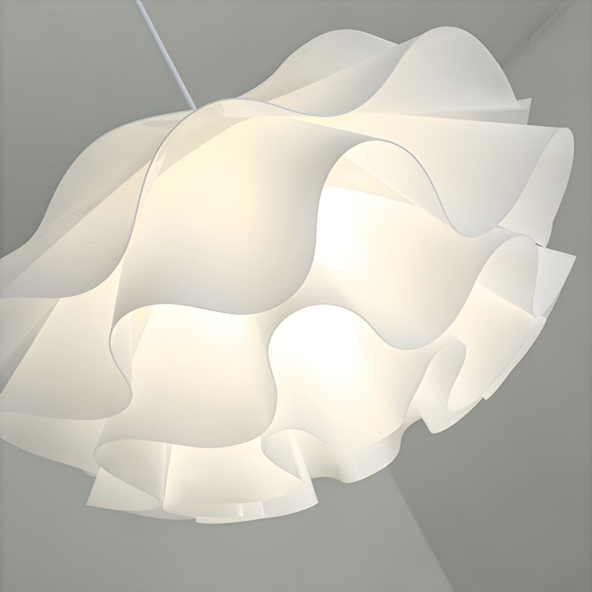 Flower Multi Layers Large Dining Room White Pendant Light