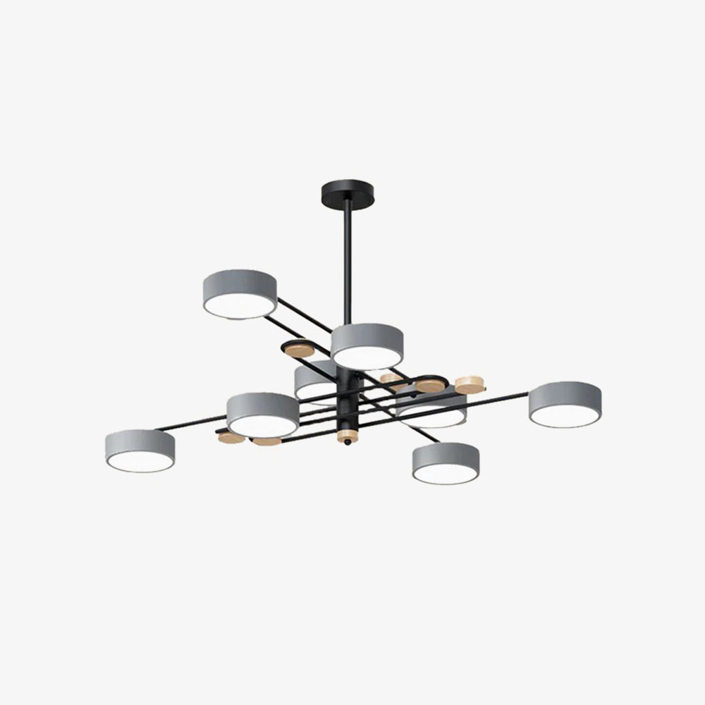 Iron Multi-Light Living Room LED Flush Mount Ceiling Light