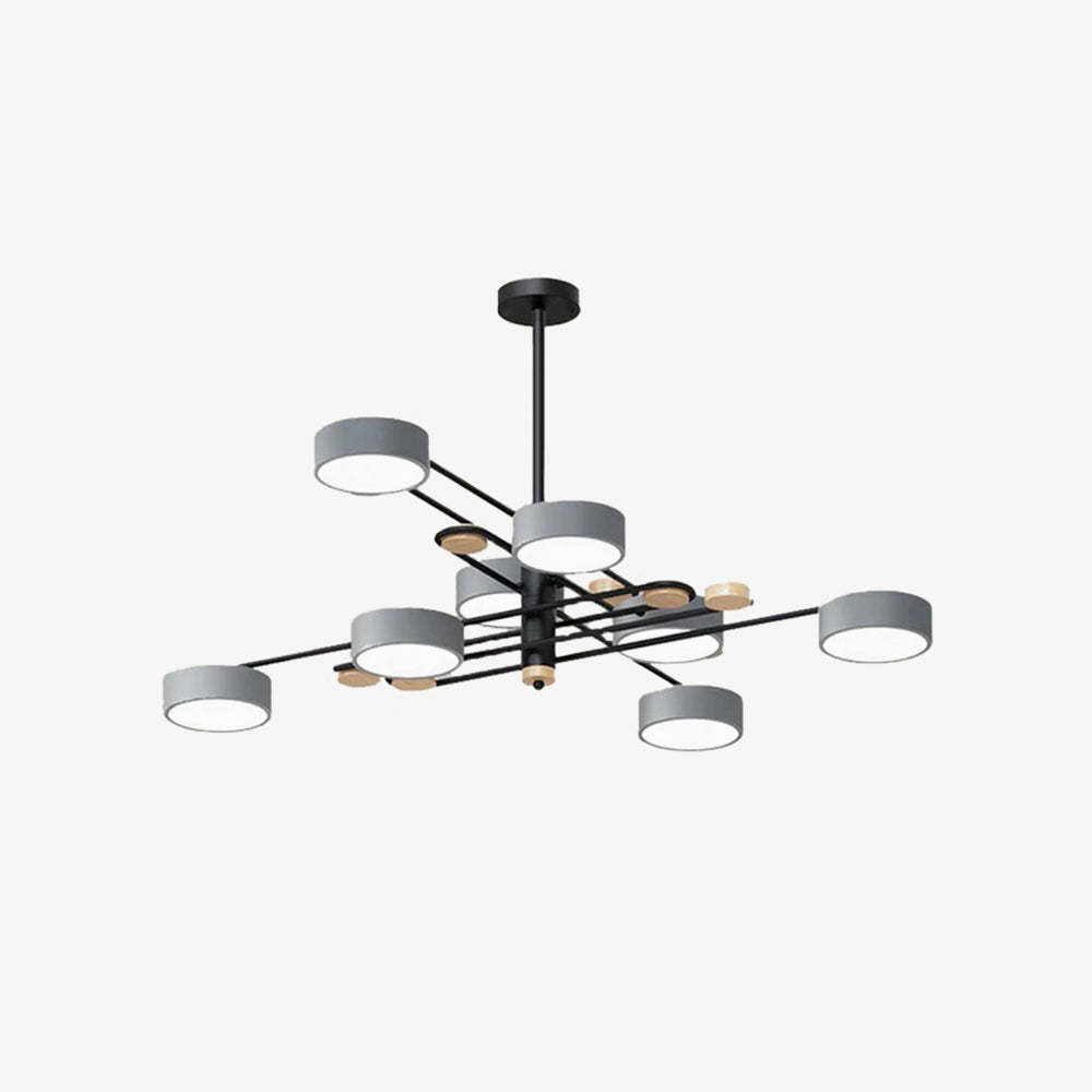 Iron Multi-Light Living Room LED Flush Mount Ceiling Light