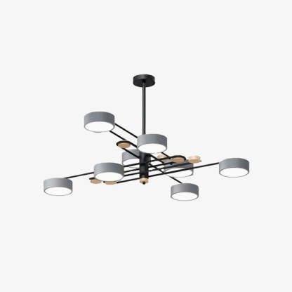Iron Multi-Light Living Room LED Flush Mount Ceiling Light