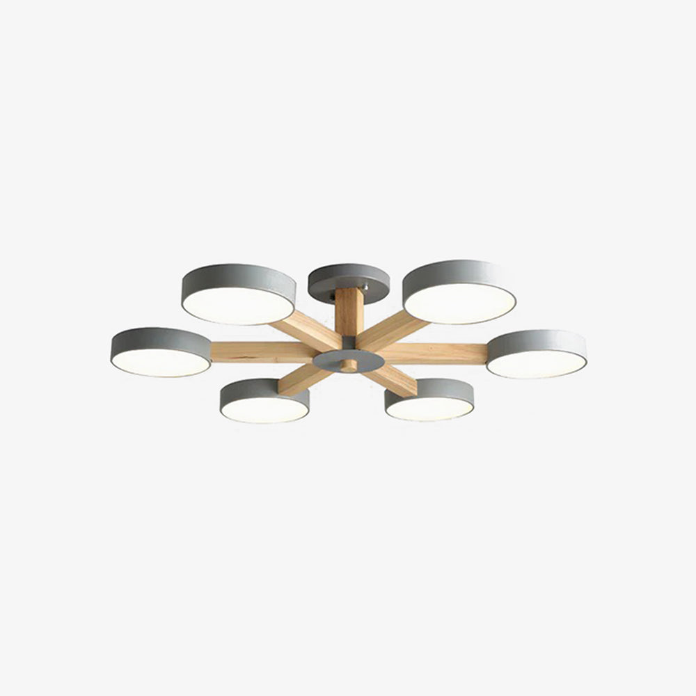 Nordic Multi-Ring LED Ceiling Light for Living Room