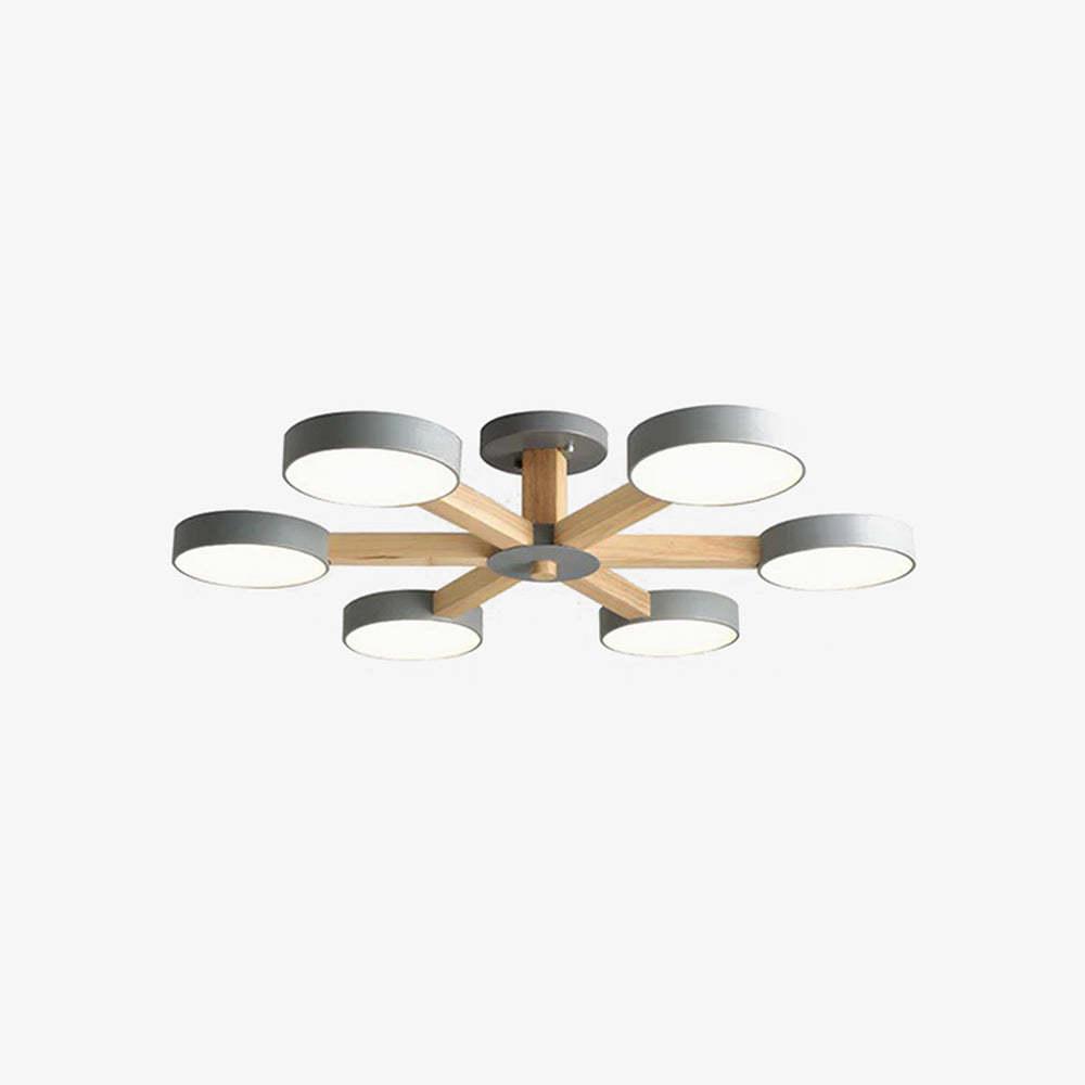 Nordic Multi-Ring LED Ceiling Light for Living Room